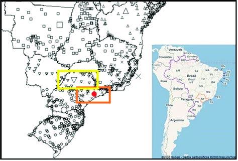 Location Of Sao Paulo State Sp In Brazil And South