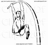 Pole Flexible Jumping Vaulter Vaulting Stencil Bar Over Patrimonio Retro Style 2021 sketch template