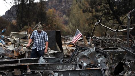 california fire camp fire nearly contained as rain quenches hot spots