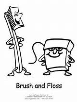 Coloring Dental Floss Pages Teeth Brush Brushing Drawing Printable Color Children Toothbrushes Getdrawings Getcolorings Template sketch template