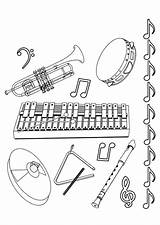 Instrumentos Musicais Colorir Desenhos sketch template