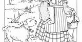 Nursery Rhyme Mary Coloring Lamb Had Little sketch template