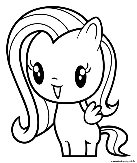cutie fluttershy coloring page printable