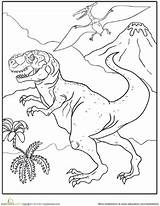 Dinosaur Tyrannosaurus Fierce sketch template