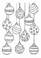 Christmas Balls Coloring Pages Visit Tree Print Coloringtop sketch template