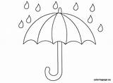 Umbrella Coloring Pages Umbrellas Printable Preschool Kids Crafts Beach Colouring Colour Worksheets Outline Choose Board Weather Printables sketch template
