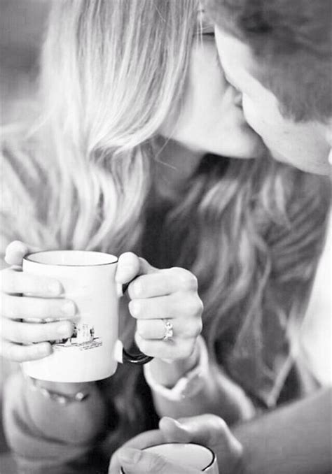 Morning Coffee With Morning Kisses Engagement