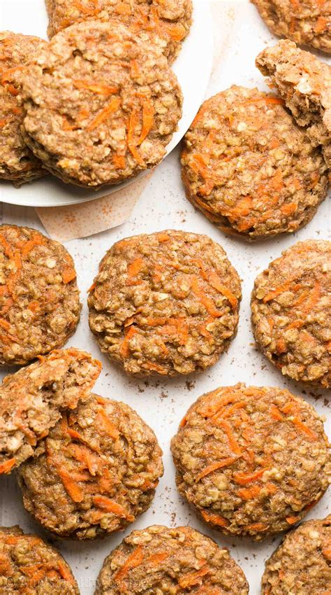 healthy carrot cake oatmeal breakfast cookies amys healthy baking
