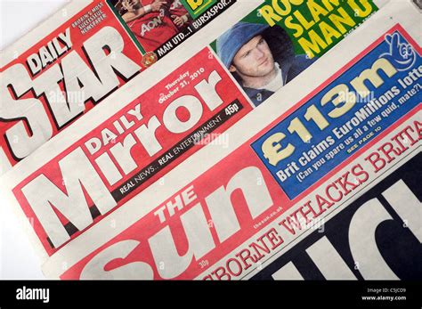 british tabloid newspapers  res stock photography  images alamy