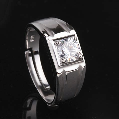 vintage men ring fine jewellery  sterling silver jewelry charms cubic zirconia wedding