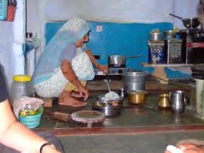 cooking a thali at vya s meal service in jaisalmer india