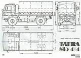 Tatra 1986 T815 Drawingdatabase sketch template