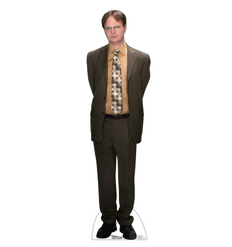 buy advanced graphics dwight schrute life size cardboard cutout standup  office tv series