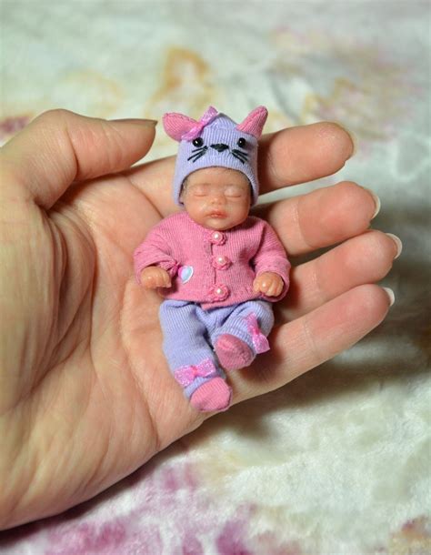 polymer clay small baby dolls realistic baby dolls tiny dolls reborn baby dolls ooak dolls