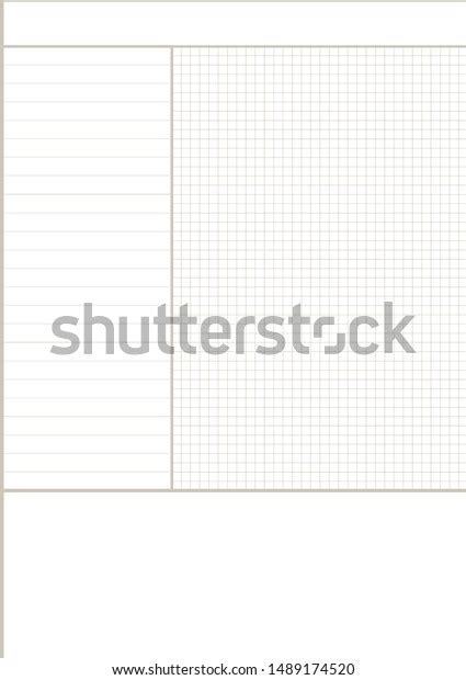 blank sheet paper  white backgroundgrid stock vector royalty