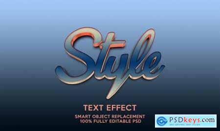 text effect template vol   photoshop vector stock image