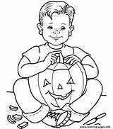 Coloring Pumpkin Halloween Carving Sheets Kid Pages Printable Cat sketch template