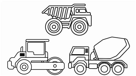 dump trucks coloring pages lovely construction vehicles coloring pages