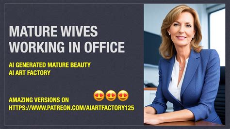 8k Photo Real Mature Wife Working In Office Youtube