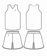 Coloring Jersey Blank Football Basketball Nba Popular Pages sketch template