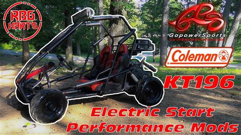 coleman kt electric start performance mods youtube