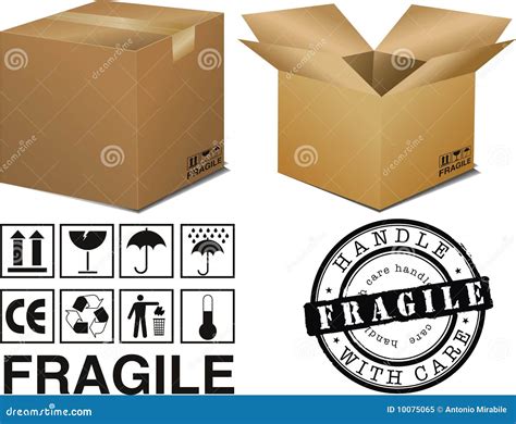boxes  signs stock vector illustration  order cargo
