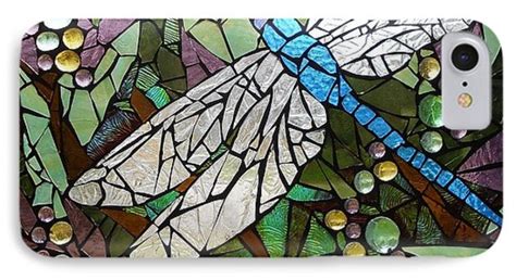 Mosaic Stained Glass Blue Dragonfly 50 50 Glass Art By