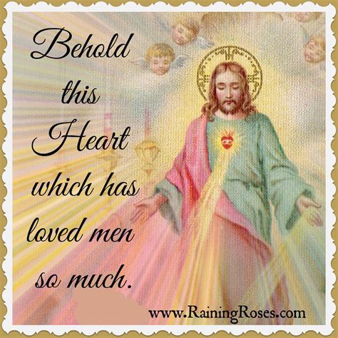 behold this heart which has loved men so much our lord vintage holy cards mom