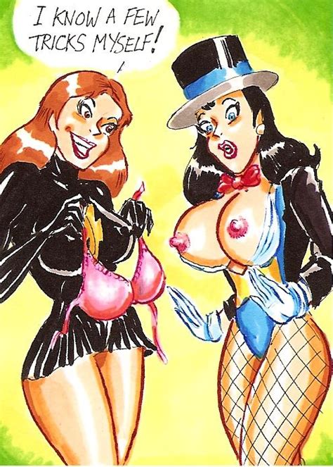mary marvel likes zatanna s tits justice league lesbians superheroes pictures pictures