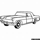 Lincoln Coloring Continental Cars Studebaker Pages Mark Car Online Gif Classic Template Thecolor sketch template