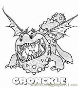 Dragon Gronckle Coloring Train Pages Color Printable Cartoons sketch template
