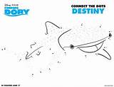 Dory Puntos Buscando Unir Destiny Colorea Otter Imprimibles Imprime sketch template