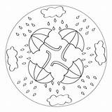 Mandalas Umbrella Herbst Rainy Ausmalbilder Ausdrucken Kigaportal Regen Wetter Sonbahar Besuchen Stampare Etkinlikleri Ostern Malvorlagen sketch template