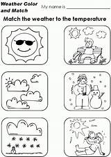 Coloring Weather Worksheets Pages Worksheet Kindergarten Temperature Preschool Seasons Esl Draw Clipart Kids Pdf Choose Board Match Library Popular sketch template