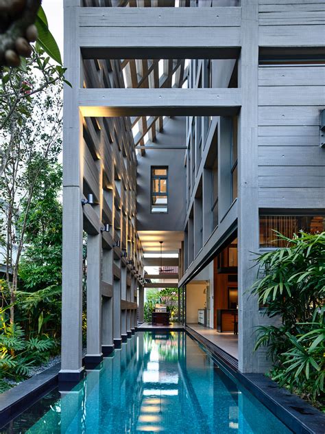 indoor swimming pool modern house courtyard singapore idesignarch interior design