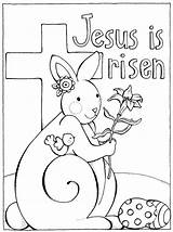 Easter Coloring Pages Resurrection Jesus Printable Religious Kids Risen Catholic Bible Colouring Christian Alive Sheet Print Color Sheets He Bunny sketch template