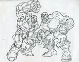 Hulkbuster Coloring Hulk Avengers Buster Ironman sketch template