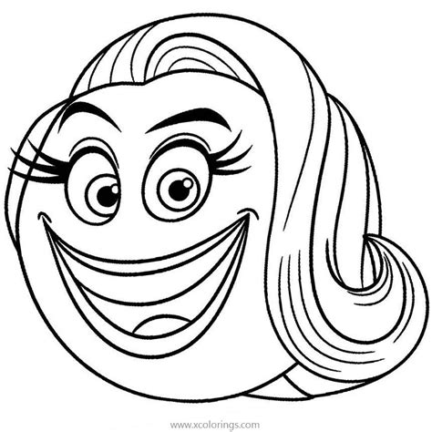 emoji  coloring pages face  smiler xcoloringscom