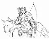Archer Drawing Female Fantasy Medieval Character Drawings Ranger Dunbar Max Deviantart Sketch Creatures Archers Comic Getdrawings Concept Coloring Characters Pencil sketch template