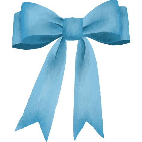 blue ribbon color bows isolated  transparent background  png