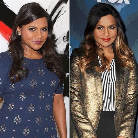 mindy kaling  blonde   awesome ombre style celebrity