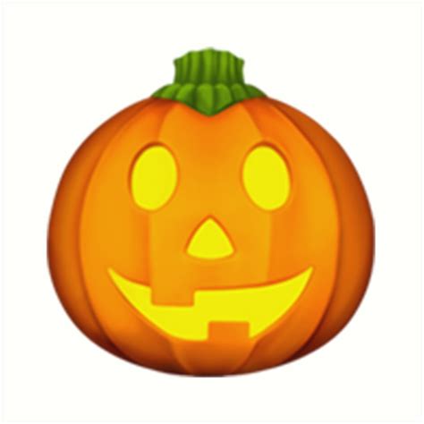 pumpkin emoji art print  emojiqueen redbubble