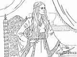 Coloring Thrones Game Pages Colouring Cersei Choose Board Print Lannister Drawings sketch template