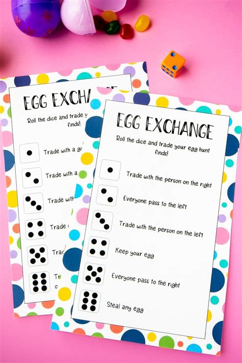 printable easter dice game play party plan