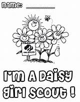 Daisy Scouts Brownie Daisies Petal Pfadfinderin Coloringhome Ausmalbilder Troop Leader sketch template