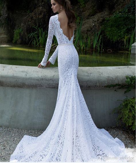 2017 sexy backless wedding dresses online gorgeous wedding gowns unique bridal wear long sleeve