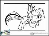 Coloring Rainbow Pages Dash Mlp sketch template