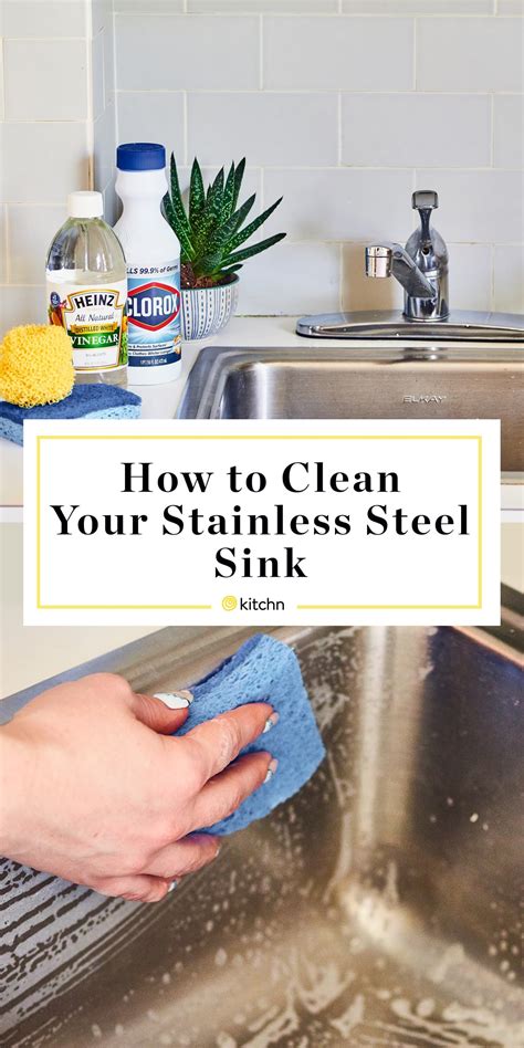 clean  disinfect  stainless steel sink clean stainless