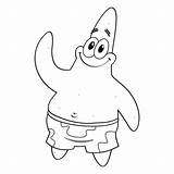 Patrick Spongebob Colorir Esponja Coloring4free Cheeks sketch template