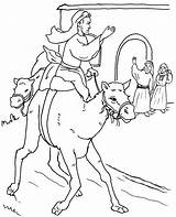 Coloring Prodigal Son Pages Bible Parable Horse sketch template